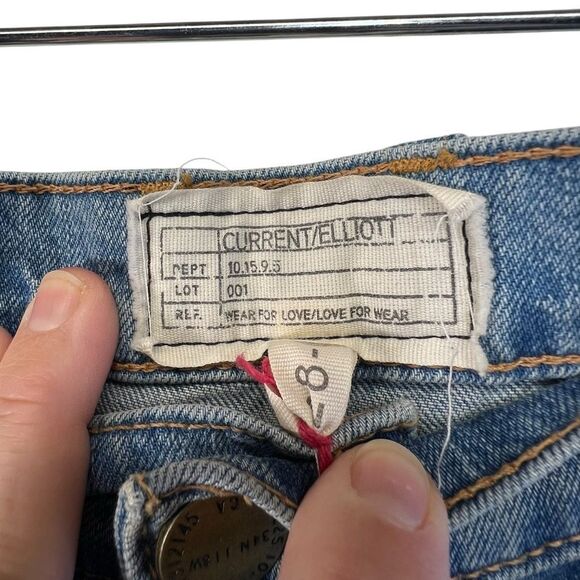 Current Elliott NWT the fling straight jeans 28 distressed - Picture 2 of 14